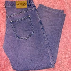 men's martine rose ‘90-‘91 winter collection jeans purple
